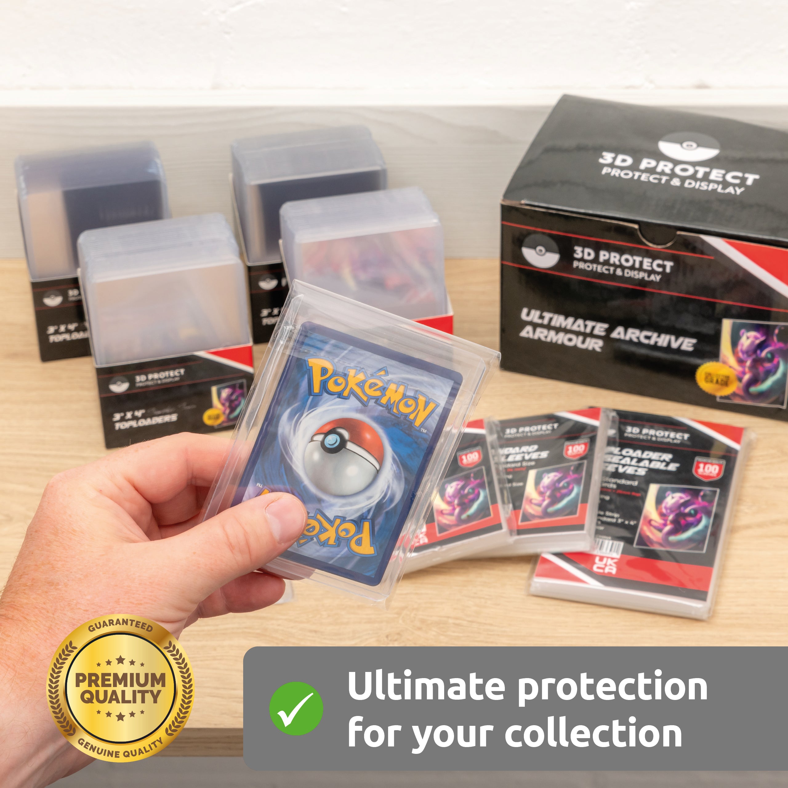 Ultimate Archive Armour 4-in-1 Card Protector Set – 3D Protect
